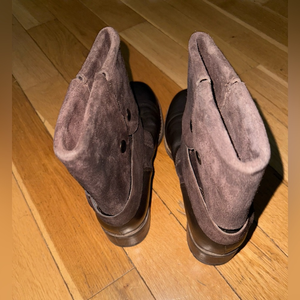 Clarks Brown Moto Boots - Picture 3 of 16